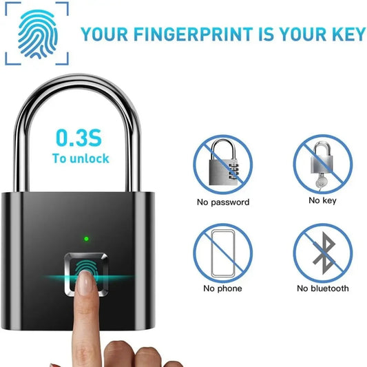 Keyless Smart USB Charging Fingerprint Lock